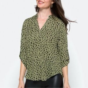 Split Neck Blouse XXL